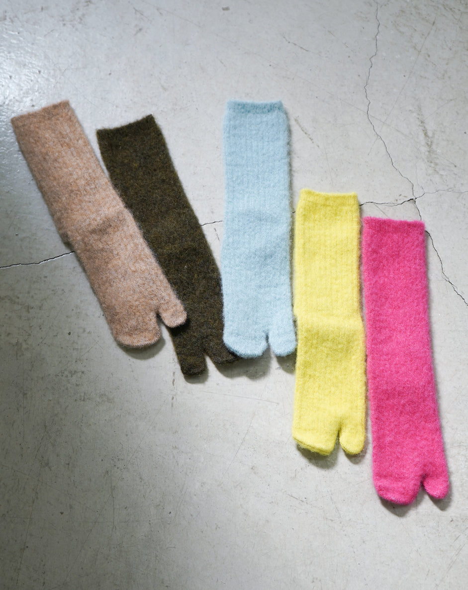 mohair tabi socks