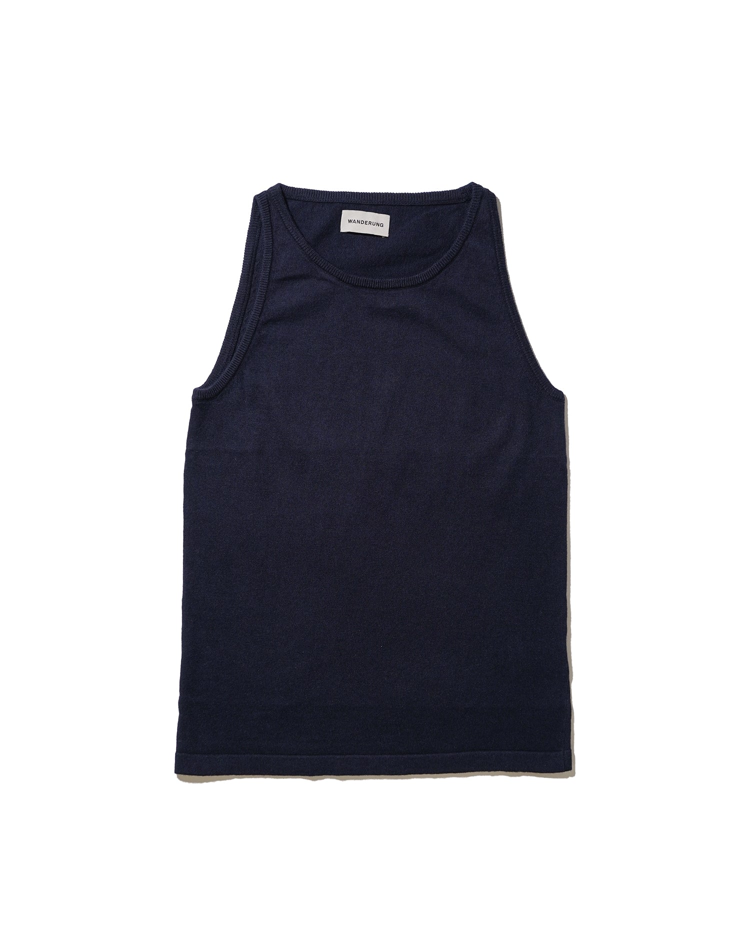 Cotton Cashmere American sleeve tank top | WANDERUNG（ワンデルング